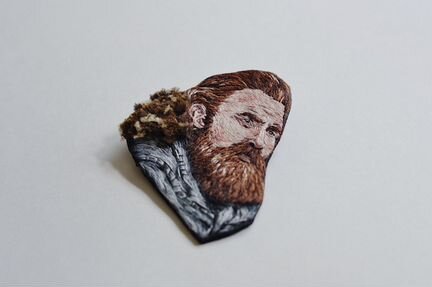 Брошь вышивка Тормунд Игра престолов Гладь