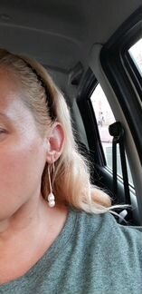 Серьги 585 золото 7.58гр жемчуг