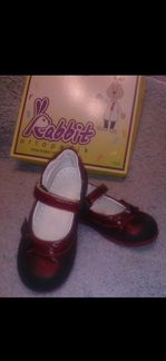 Туфли для девочки (ортопедия) 25размер кожа Rabbit