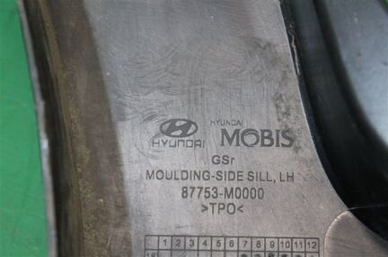 Накладка порога левая Hyundai Creta 2016