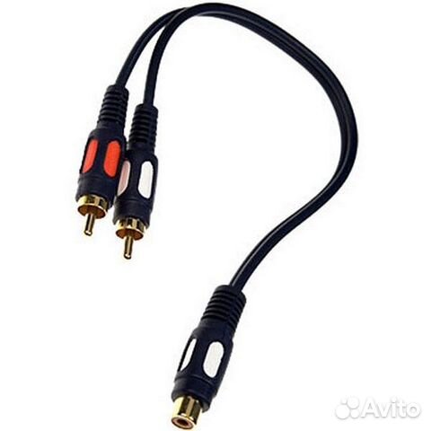 Переходник-разветвитель RCA (F) - 2xRCA M luxmann