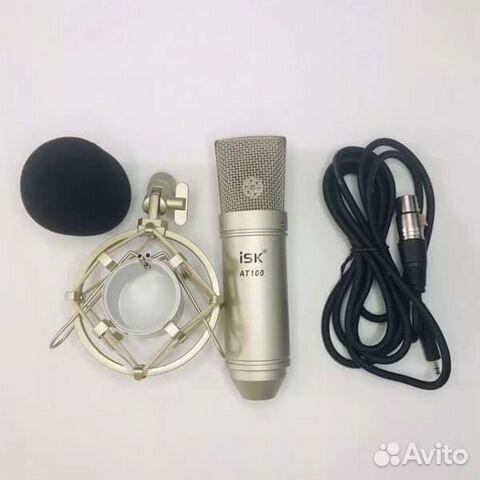 Студийный конденсаторный микрофон isk AT100