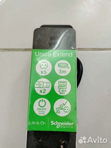 Сетевой фильтр с usb Schneider electric