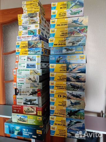 Сборные модели авиации и бронетехники 1/72, 1/35