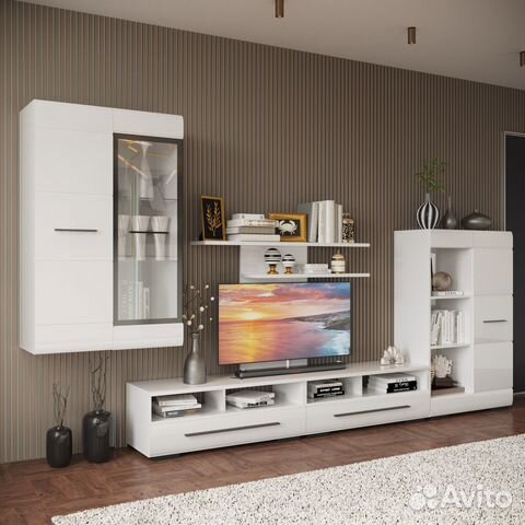 Стенка в гостиную Лазурит