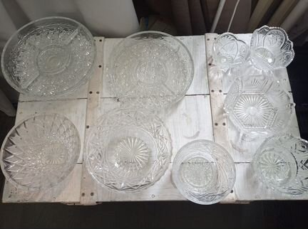 Хрусталь. СССР Ваза, салатница