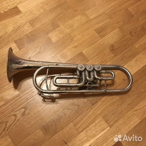 Труба СССР. Латунь/никель. Духовой инструмент
