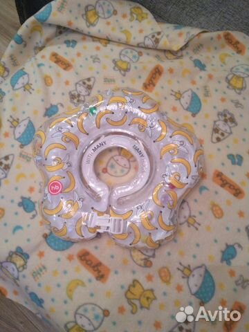 Надувной круг на шею для купания