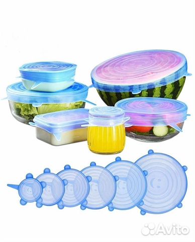 Силиконовые крышки 6 шт или 12 шт