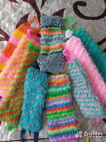 Мочалка ручной работы