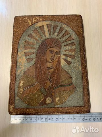 Икона пано редкость (медная стружка)