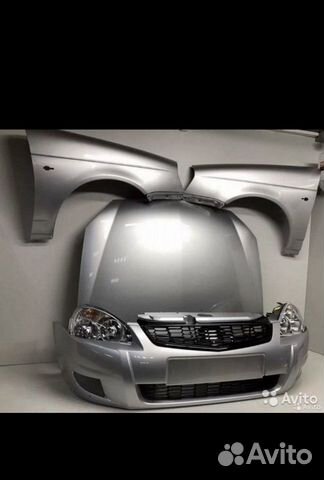 Крашенные детали на приору