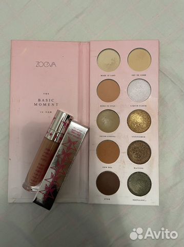 Палитра теней и помада