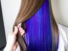 Наращивание цветного ряда волос объявление продам