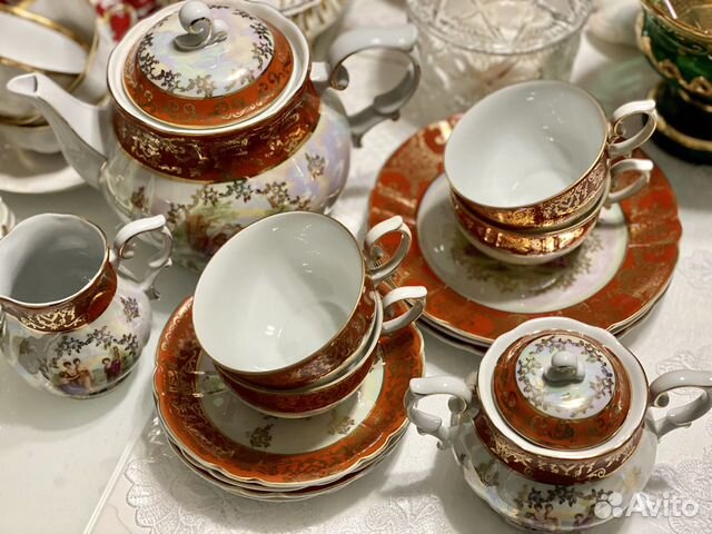 Чайный сервиз Oscar Schlegelmilch Германия 4 перс