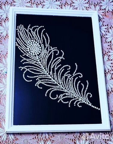 Интерьерная картина из страз