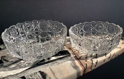 Хрустальные салатники СССР. Красный Гигант