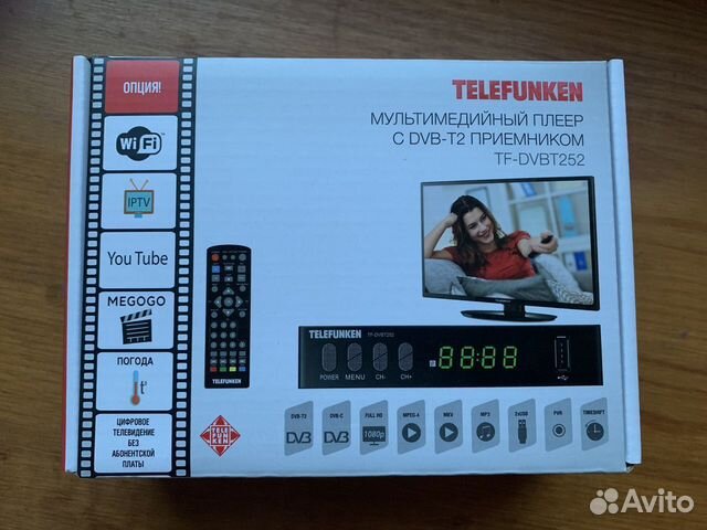 Тв приставка DVB-T2 Telefunken TF-dvbt252
