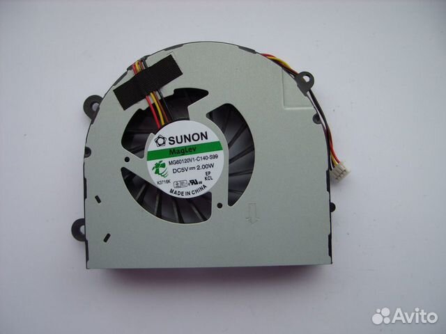 Вентилятор Lenovo G770 G780 4 pin, 7см кабель VER