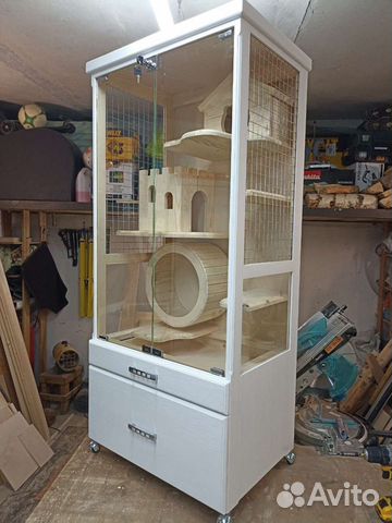 Клетка витрина для грызунов, шиншилл, дегу