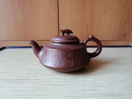 Чайник заварочный глиняной Китай 400 мл коричневый