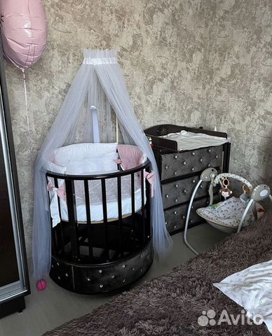 Детские кроватки овальные