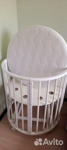 Матрас в круглую кроватку