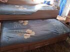 Двухярусная кровать с матрасом объявление продам