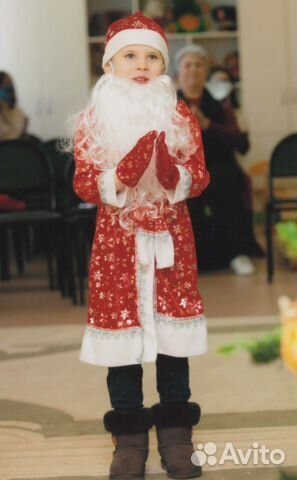 Костюм Деда Мороза для мальчика 110-116 см