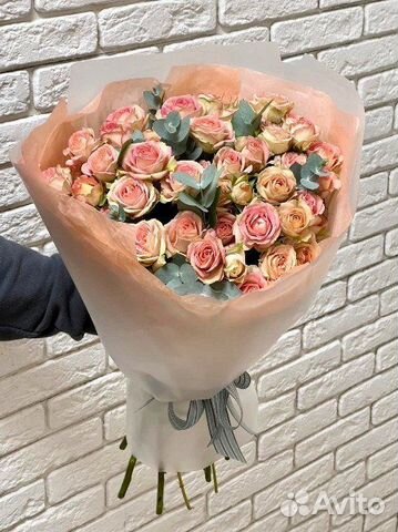 Пионовидный Нежный букет цветов №578