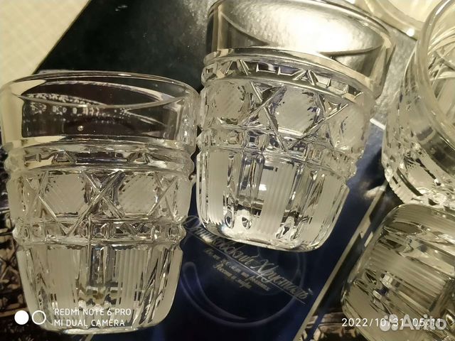 Хрустальные стопочки - набор в подарочной коробке