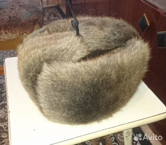 Мужская шапка нутрия