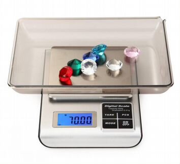 Кухонные весы с чашей 3кг - 0.1г