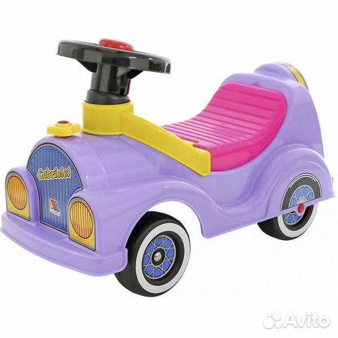 Каталка-автомобиль для девочек, новая