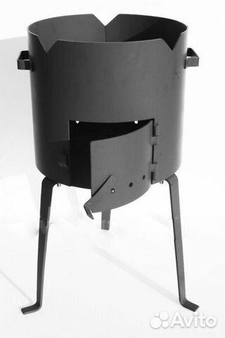 Печь под казан с дверцей