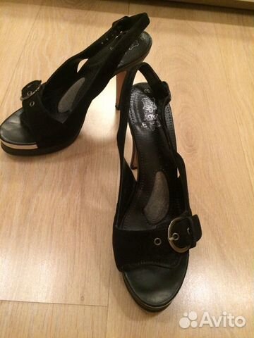 Itaita босоножки черные замшевые 39