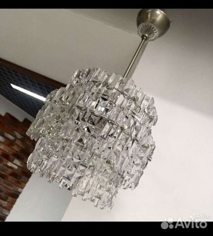 Светильник потолочный хрустальный времён СССР