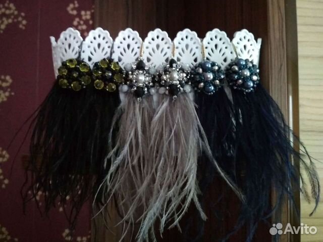 Ободок и серьги