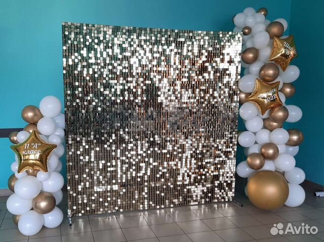 Фотозона с пайетками