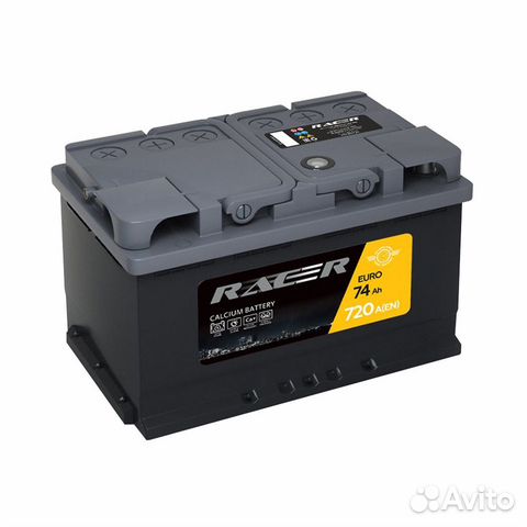 Аккумулятор Racer GT 74Ач обратная полярность