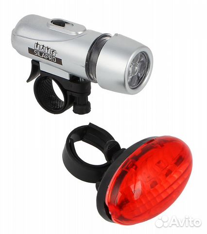 Набор фонарей 2шт: зад (7.5х4х3.5см, 3LED, 2хааа)