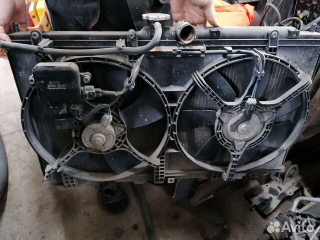 Радиатор, Диффузор, реле включения, мицубиси лансе