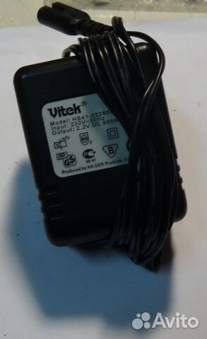 Блок питания Vitek (адаптер) 2.2В 0.8А бу триммера