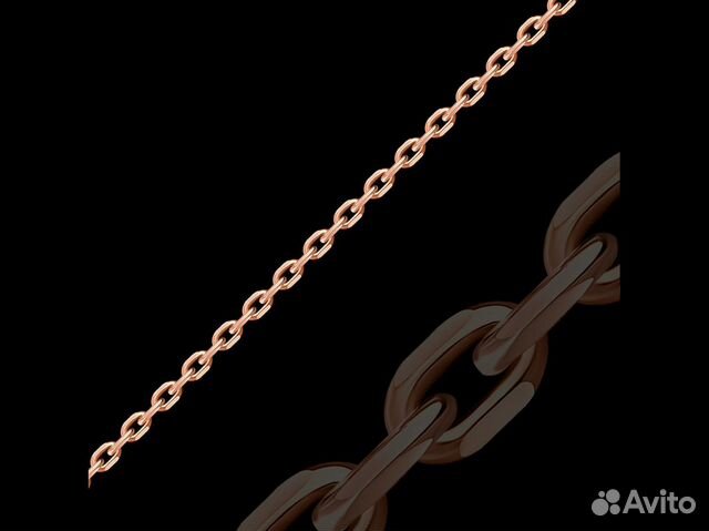 Браслет Якорного плетения из красного золота