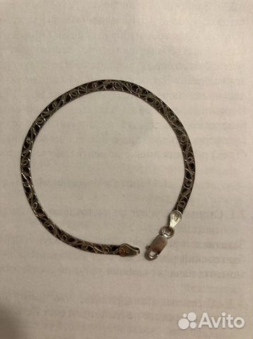 Серебряный браслет из Италии