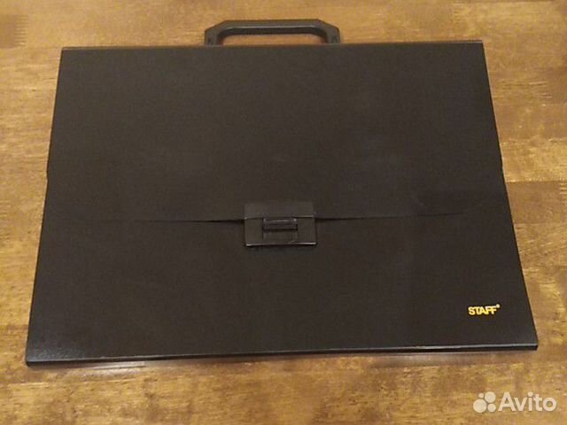 Папка-портфель пластиковая для бумаг эх