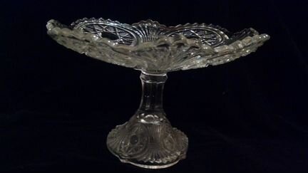 Антикварная фруктовница, хрусталь
