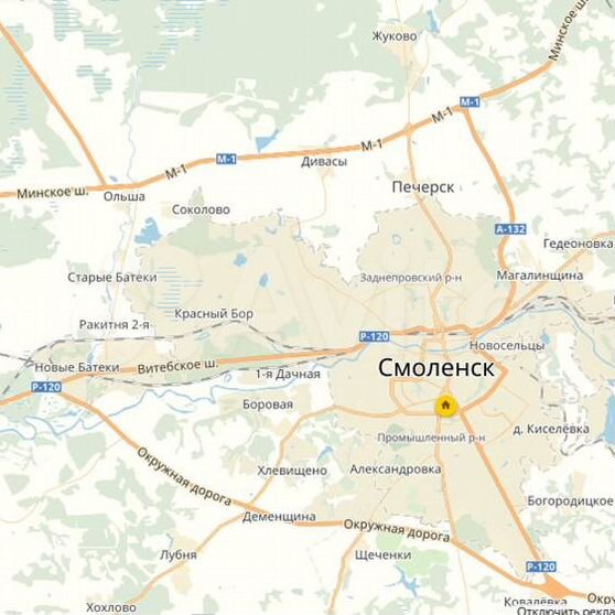 Старые батеки смоленск карта