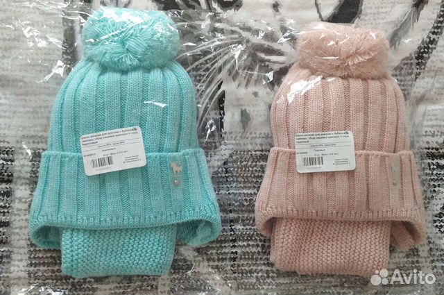 Шапка и снуд демисезон р.47-50 новый