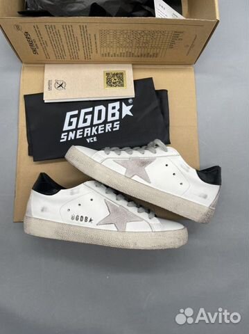 Кеды golden goose женские с черной пяткой